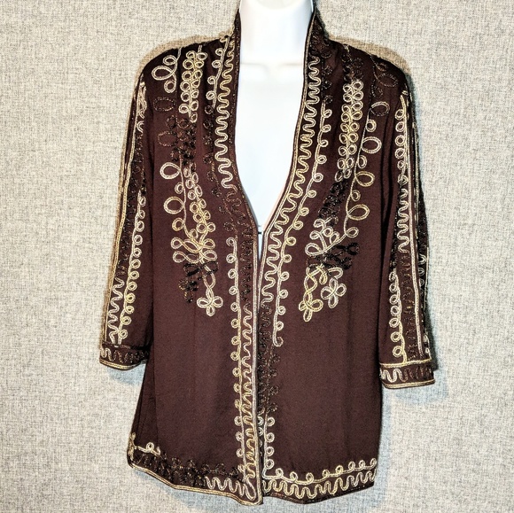 Objects D'art Embroidered Jacket - Picture 1 of 5